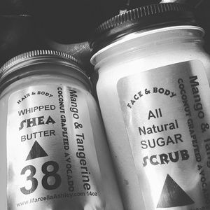 Whipped Shea and Face and body Scrub set
